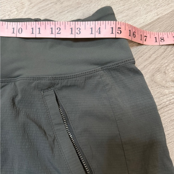 Athleta High Waist Olive Shorts - Picture 6 of 7